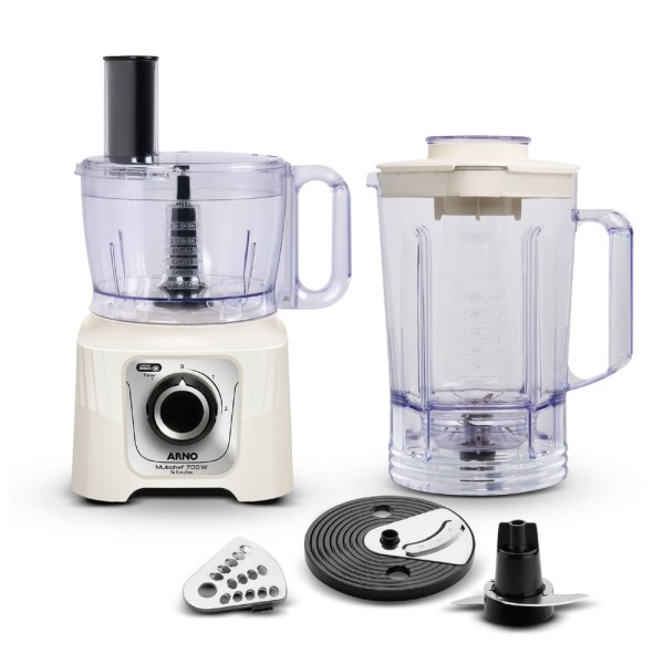 Encontraproduto.com.br - Multiprocessador Arno 700W 16 Funções Marfim MP62