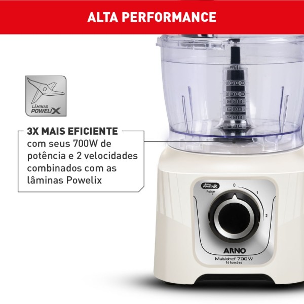 Encontraproduto.com.br - Multiprocessador Arno 700W 16 Funções Marfim MP62