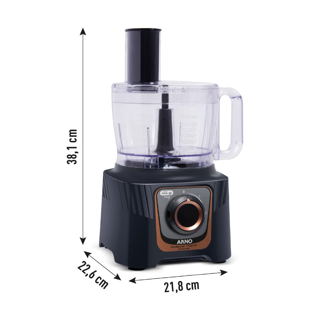 Encontraproduto.com.br - Multiprocessador Arno 700W 24 Funções Preto MP72