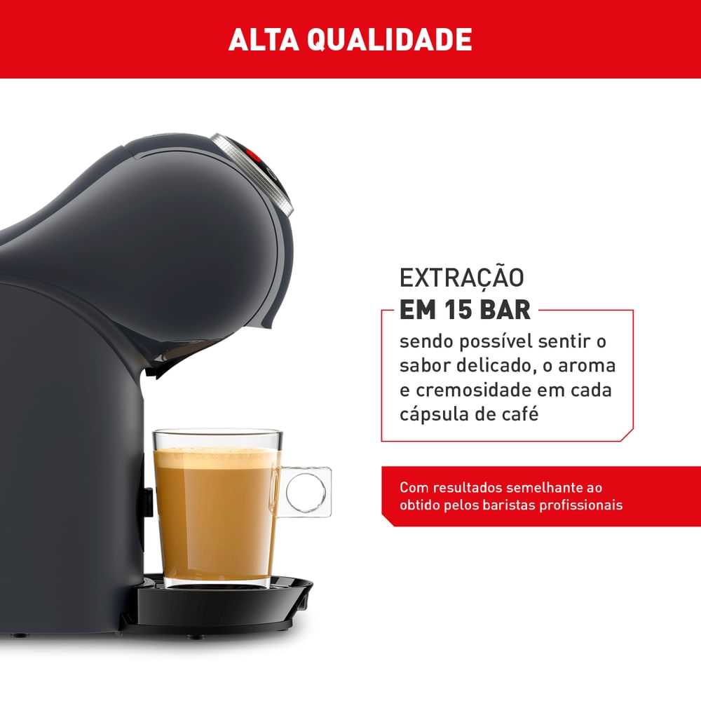 Encontraproduto.com.br - Nescafé Dolce Gusto Arno Genio S Plus Multibebidas Digital Automática Cinza DGS6