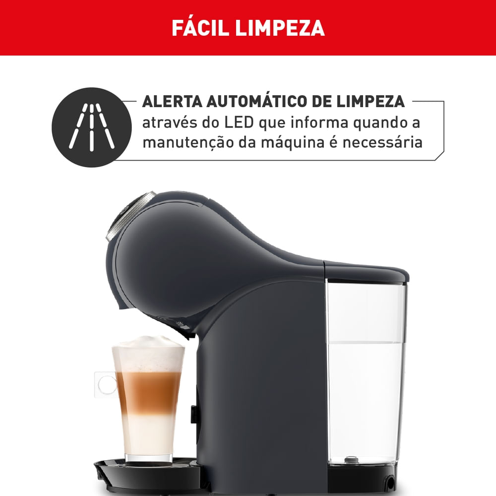 Encontraproduto.com.br - Nescafé Dolce Gusto Arno Genio S Plus Multibebidas Digital Automática Cinza DGS6