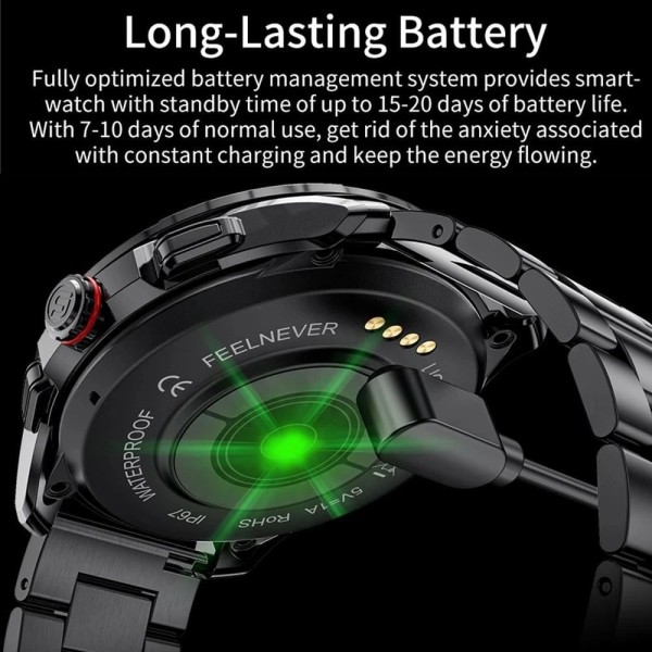 Encontraproduto.com.br - Relógio Smartwatch Masculino Foxbox 0327 À Prova DÁgua Preto Chamada Bluetooth