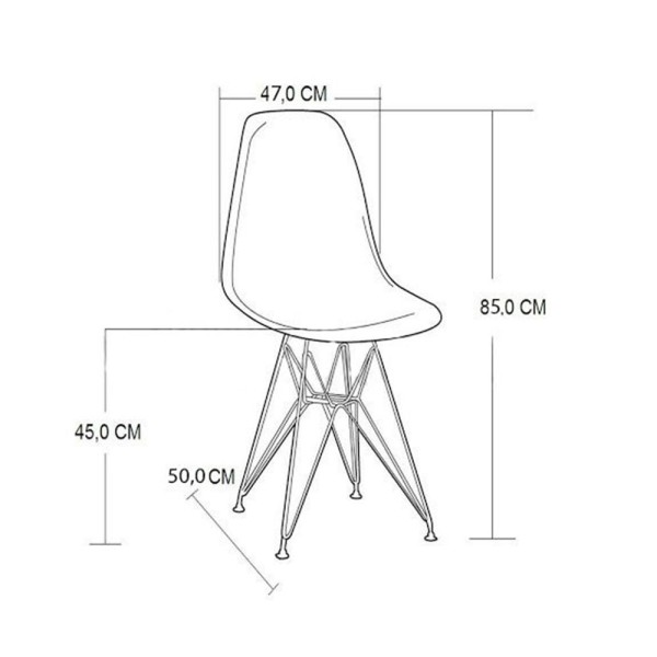 Encontraproduto.com.br - Escrivaninha Industrial Escritório Preta Malta Com 1 Cadeira Eames Eiffel Branca Base Cobre Marrom