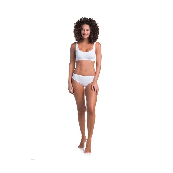 Encontraproduto.com.br - KIT/2 CALCINHA TRIFIL CO 1971 Bege/Branco