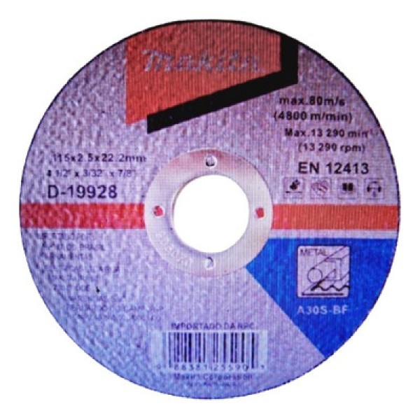 Disco Corte 4 1/2X3/32X7/8 D19928-10 Makita