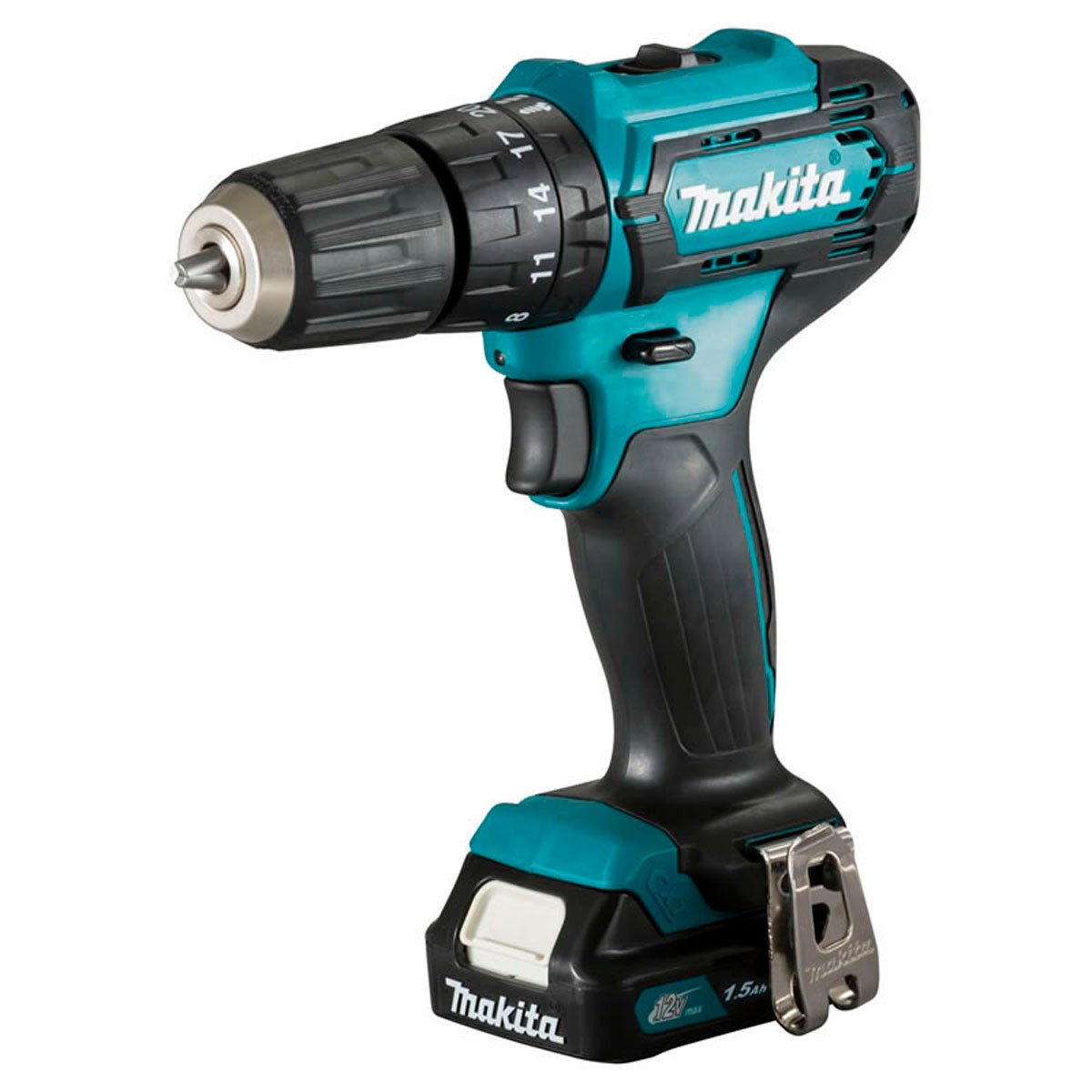 Encontraproduto.com.br - Parafusadeira e Compressor a Bateria Makita HP333 e MP100 12V Acompanha 1 Carregador e 1 Bateria