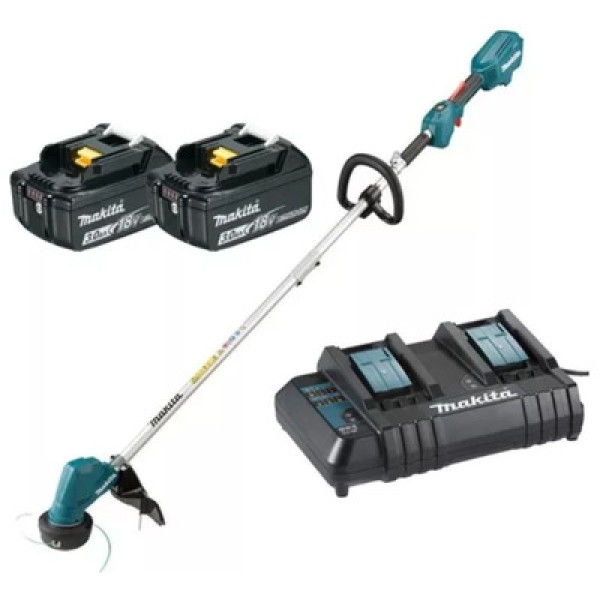 Encontraproduto.com.br - Aparador de Grama a Bateria Makita DUR192LZ-P 18V com Bateria 6Ah e Carregador