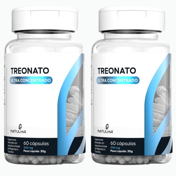 Encontraproduto.com.br - KIT 2X Magnésio Treonato Ultra Concentrado 60 cápsulas - Natulha