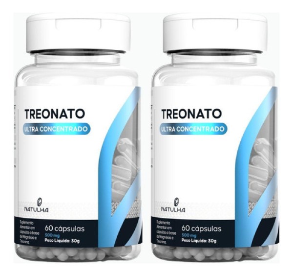 Encontraproduto.com.br - KIT 2X Magnésio Treonato Ultra Concentrado 60 cápsulas - Natulha