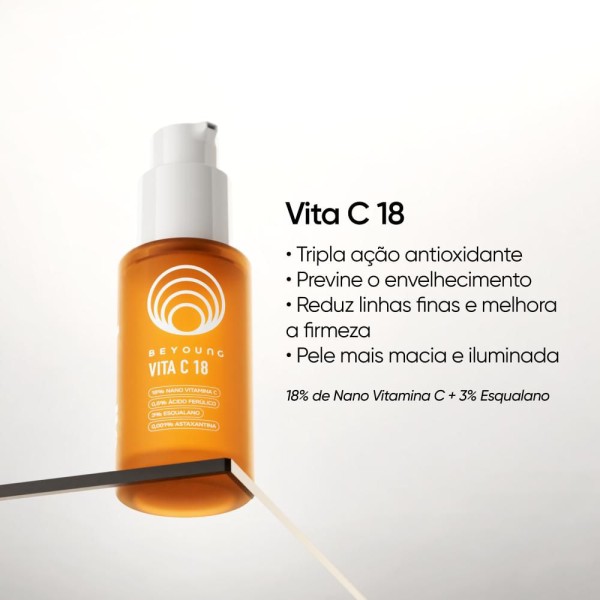 Encontraproduto.com.br - Kit Beyoung Dupla Tratamento e Proteção -  1 Vita C e 1 FPS 30