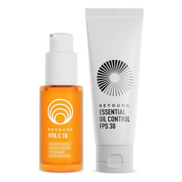 Encontraproduto.com.br - Kit Beyoung Dupla Tratamento e Proteção -  1 Vita C e 1 FPS 30