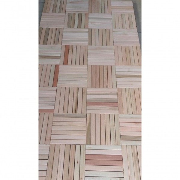 Encontraproduto.com.br - Conjunto Deck Moderno 30X30Cm Ripado Modular Para Varanda