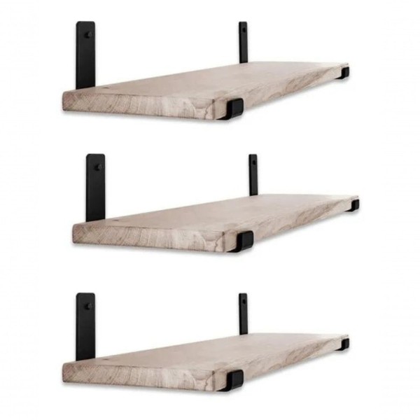 Encontraproduto.com.br - Combo 3 Tabuas De Preta 80x50x20 Com Par De Mão Francesa Para Cozinha