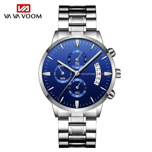 Encontraproduto.com.br - Relógio Masculino Aço Inoxidavel VA VA VOOM VA-214 À Prova DÁgua