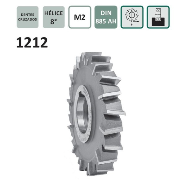 Encontraproduto.com.br - Fresa Circular, Corte 3 Lados - 80 X 8 X 27 X 20 - Din 885 Ah - 1212