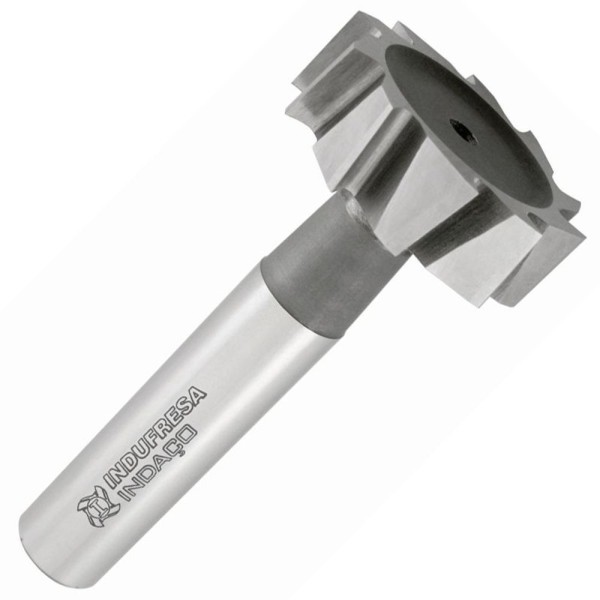 Fresa Para Rasgo De Chaveta Haste Cilíndrica, Dentes Cruzados Tipo Woodruff - Med. 28,5 X 8,0mm - Din 850 Bn - Cód. 1641 - Indaço