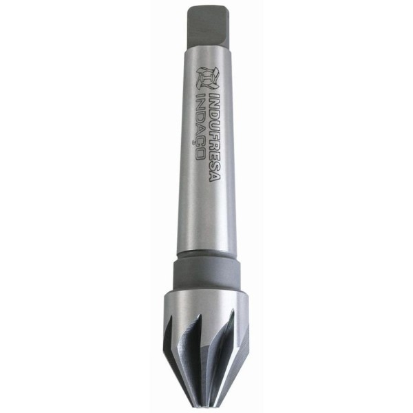 Encontraproduto.com.br - Escareador Haste Cone Morse 4 - Med. 63,0mm X 60º - Dente Reto, Corte à Direita, Din 334 B - Aço Hss (m2) - Cód. 4202 - Indaço
