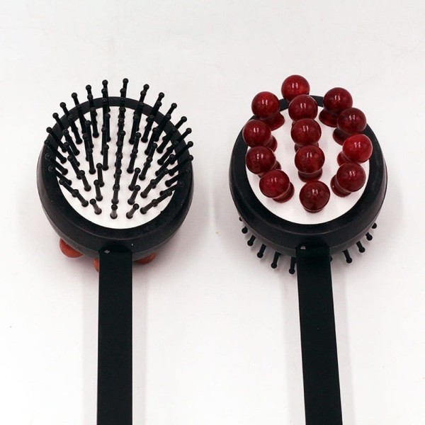 Encontraproduto.com.br - Bastão Massageador 3 Em 1 Com Escova Massageadora Preto
