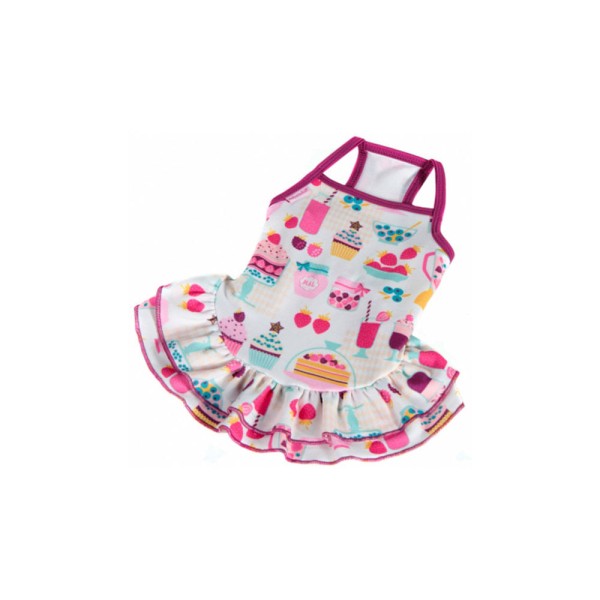 Vestido Flórida Rosa Cães 02 - Pickorruchos