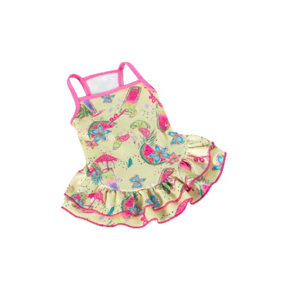 Vestido Flórida Amarelo Cães 05 - Pickorruchos