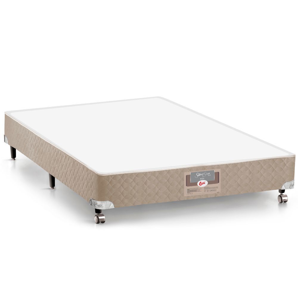 Base Box Casal Castor Silver Star Pocket Air 138x188x27 Bege
