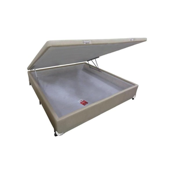 Encontraproduto.com.br - Cama Box Baú Viúva Linho Clean (128x188x35) - Castor