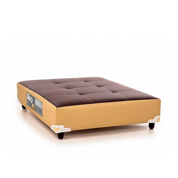 Encontraproduto.com.br - Colchão PET Cachorro / Gato Grande  Castorpet Bed Marrom/Bege (100x80x19) - Castor