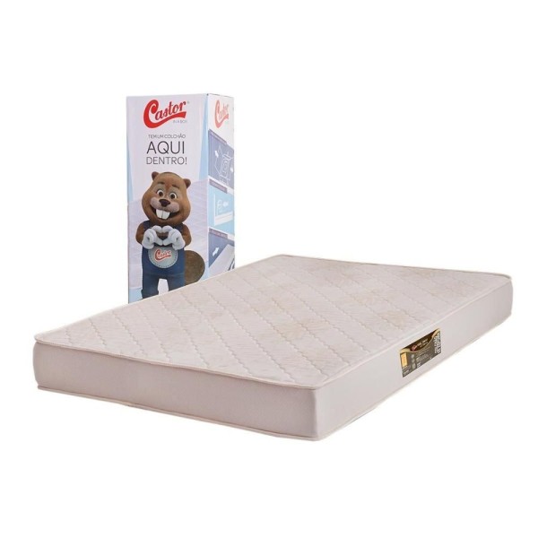 Encontraproduto.com.br - Conjunto Box Baú Casal: Colchão Espuma D33 Double Comfort Vácuo + Base Crc Courano Clean(138x188)