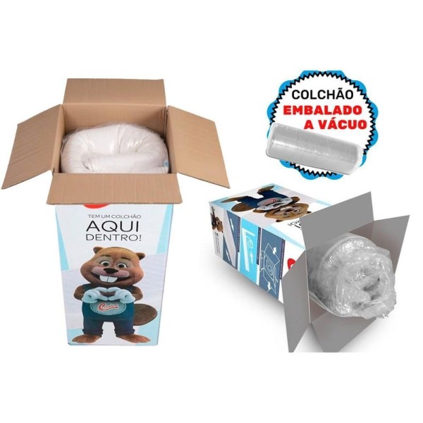 Encontraproduto.com.br - Conjunto Box Casal: Colchão Molas Pocket Vitagel Anatomic Vácuo + Base Crc Courano Clean(138x188)