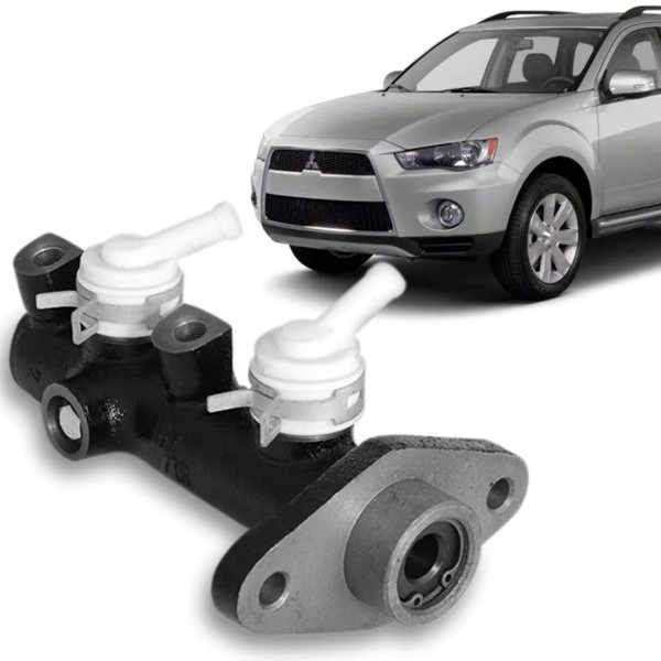 Encontraproduto.com.br - Cilindro Mestre Freio ASX 2011 a 2015 Outlander 2008 a 2015 Pajero Dakar 2009 a 2015 Duplo