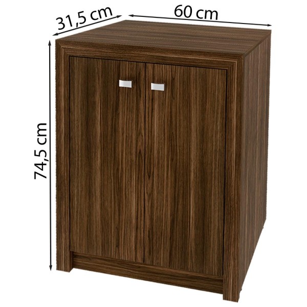 Encontraproduto.com.br - Balcão 02 Portas Para Escritório ME4103 Tecno Mobili