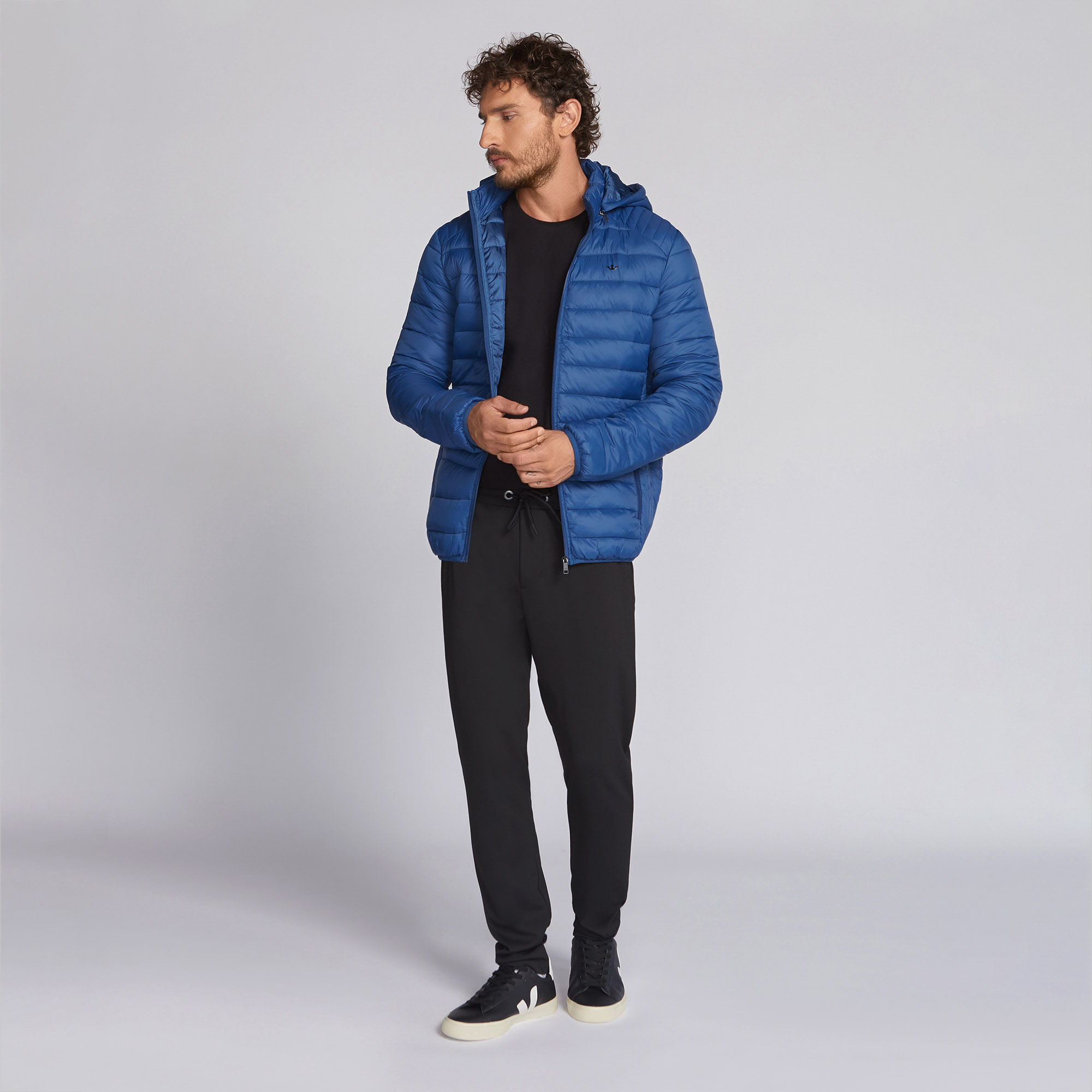 Encontraproduto.com.br - Jaqueta Docthos Slim Puffer C/ Capuz Removivel