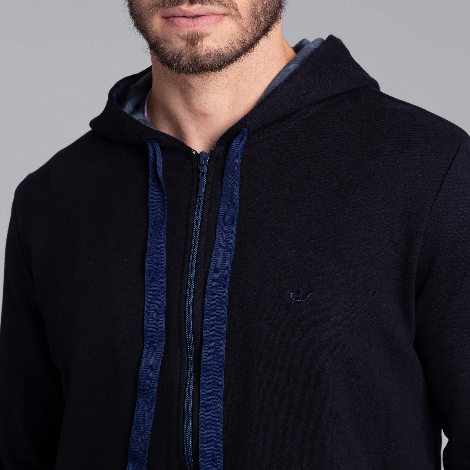Encontraproduto.com.br - Jaqueta Docthos Slim Sem Forro Moletom Com Capuz