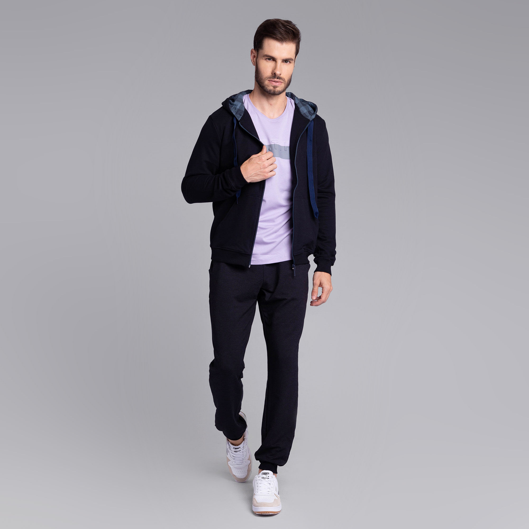Encontraproduto.com.br - Jaqueta Docthos Slim Sem Forro Moletom Com Capuz