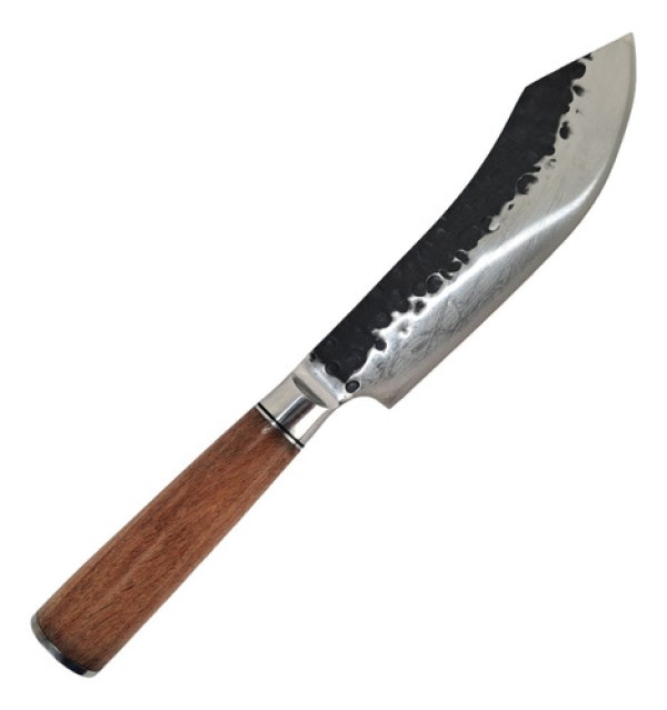 Encontraproduto.com.br - Faca De Cozinha Afiada Super Corte Cabo Madeira Aço Presente