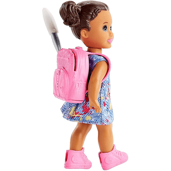 Encontraproduto.com.br - Boneca Barbie Kit Professora De Arte Loira Com Aluna Mattel GJM29