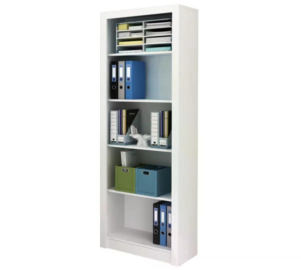 Encontraproduto.com.br - Estante Livreiro Aberta Para Escritório ME4104 Branco Tecno Mobili