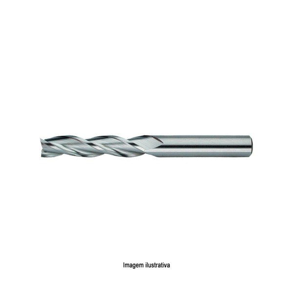 Encontraproduto.com.br - Fresa de Topo Reto Longa 3 Cortes 803/2 HSS com Cobalto ETL DIN 844 Ø 3.5mm OSG 15799