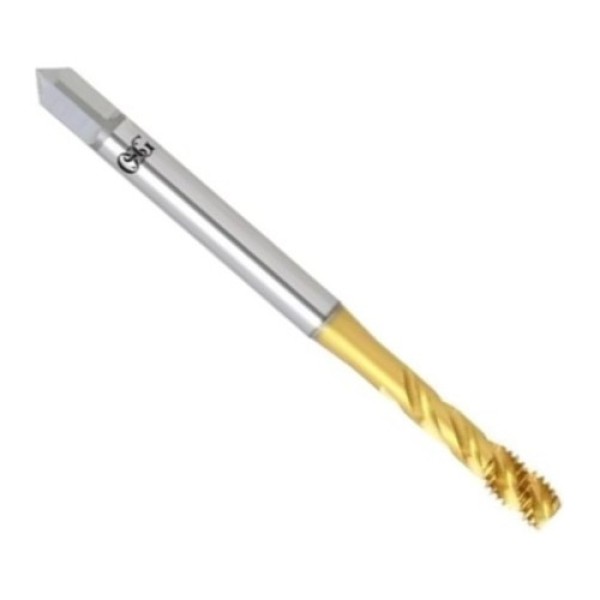Encontraproduto.com.br - Macho Máquina Aço Rápido M 6,0x1,00 Canal Helicoidal com Titânio DIN371 - OSG