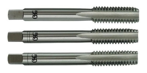 Encontraproduto.com.br - Jogo Macho manual MM 3,00 x 0,50mm OSG 3820 com 3 peças