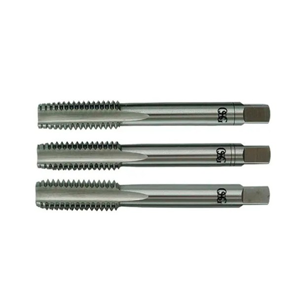 Encontraproduto.com.br - Jogo Macho manual MM 20,0 x 2,50mm OSG 3858 com 3 peças