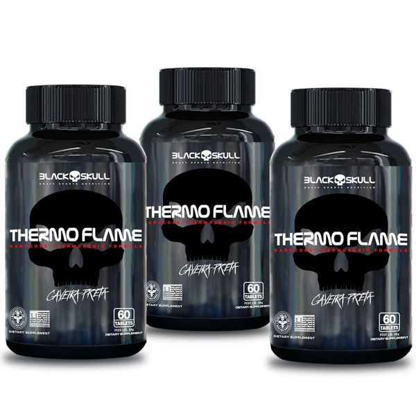 Encontraproduto.com.br - TERMOGÊNICO THERMO FLAME 60 CAPS - KIT C/ 3 UNID