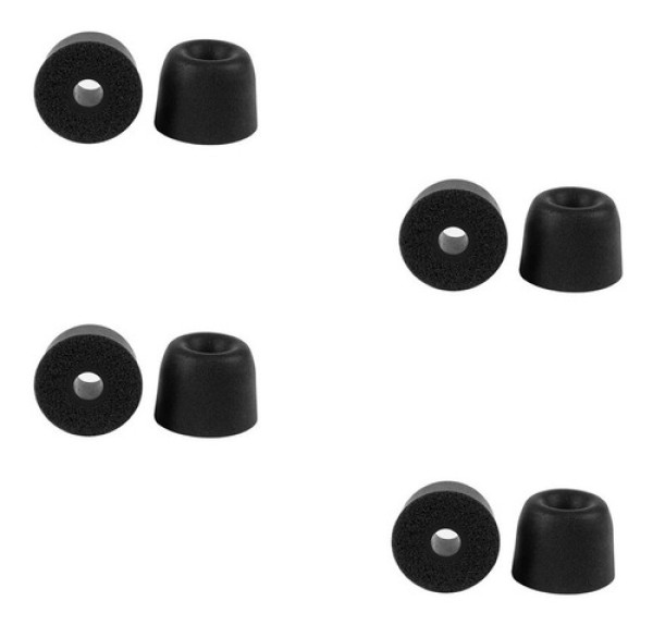 Encontraproduto.com.br - Kit Com 4 Pares De Espumas De Memória T400 Tamanho M - Preto