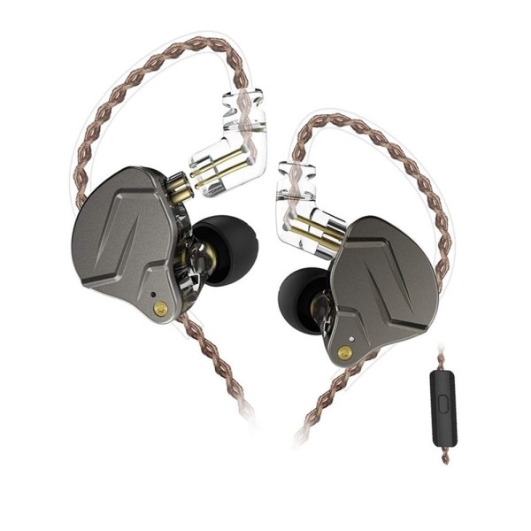Encontraproduto.com.br - Fone De Ouvido Kz Zsn Pro Com Microfone (cinza)