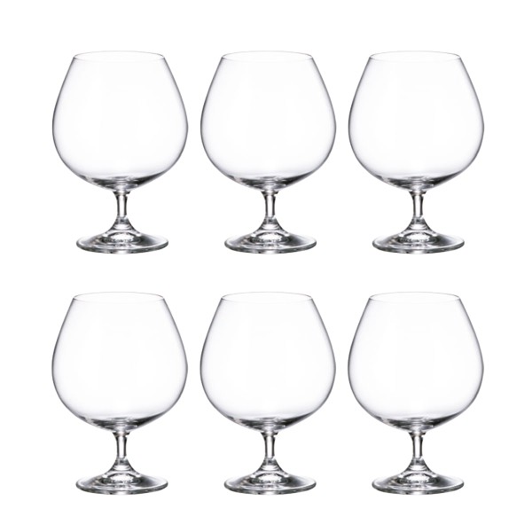Encontraproduto.com.br - Taça de Cristal Bohemia Para Conhaque 690 ml Colibri 6 Peças