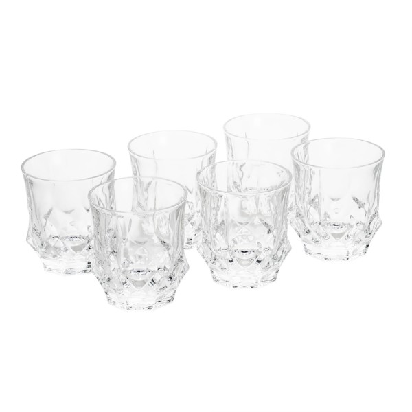 Encontraproduto.com.br - Conjunto 6 Copos Baixos de Cristal Soho 280ml - Wolff