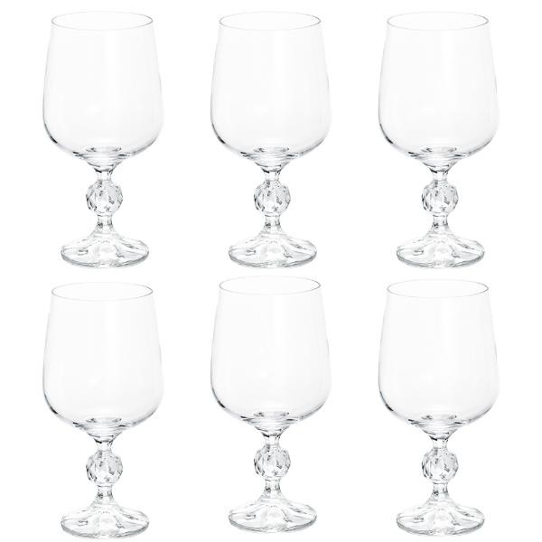 Jogo de taças em cristal para vinho tinto Bohemia Klaudie 230ml 6 peças