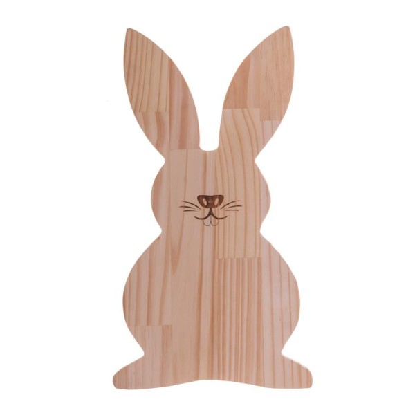 Encontraproduto.com.br - Tábua de Madeira Coelho Easter Pinus 44cm x 25cm x 2cm - Woodart