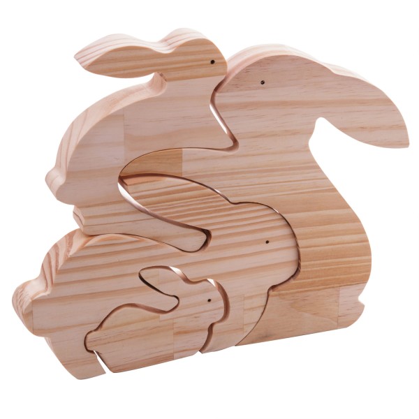 Encontraproduto.com.br - Tábua Quebra Cabeça Decorativa de Madeira Pinus Easter 29cm x 24cm x 2cm - Woodart