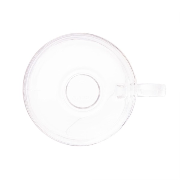 Encontraproduto.com.br - Conjunto 6 Xícaras de Chá de Cristal com Pires de Madeira e Sisal Teca 190ml - Wolff Craft